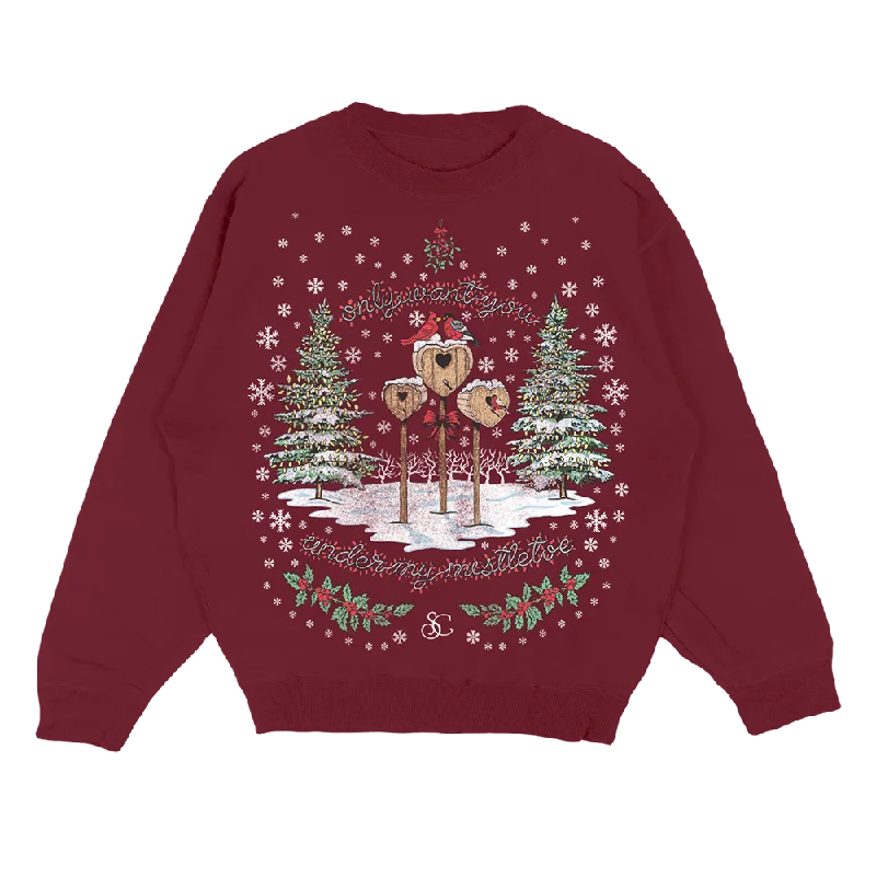 Women's Blouse with Rounded CollarA Nonsense Christmas Crewneck