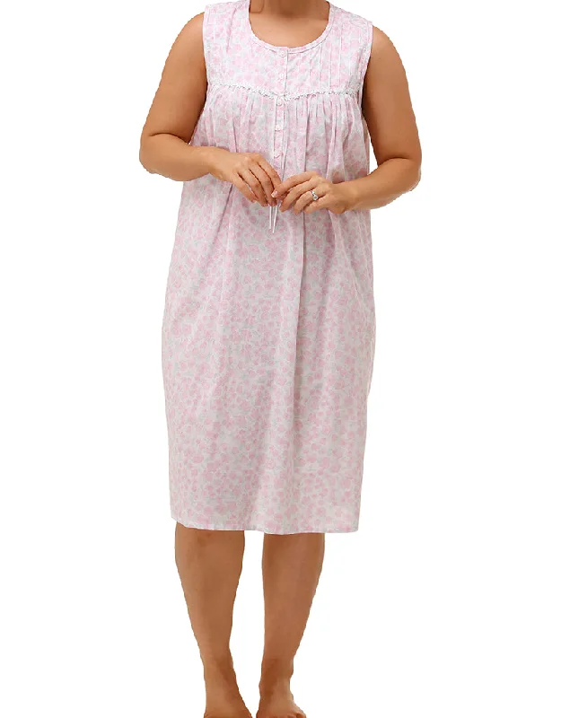 women's pajamas with moisture-wicking fabricSchrank Style SK800F Cotton Floral Nightie