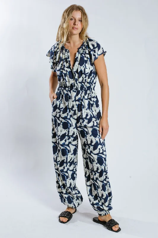 Women's Jumpsuits with Peter Pan CollarChaina Jumpsuit