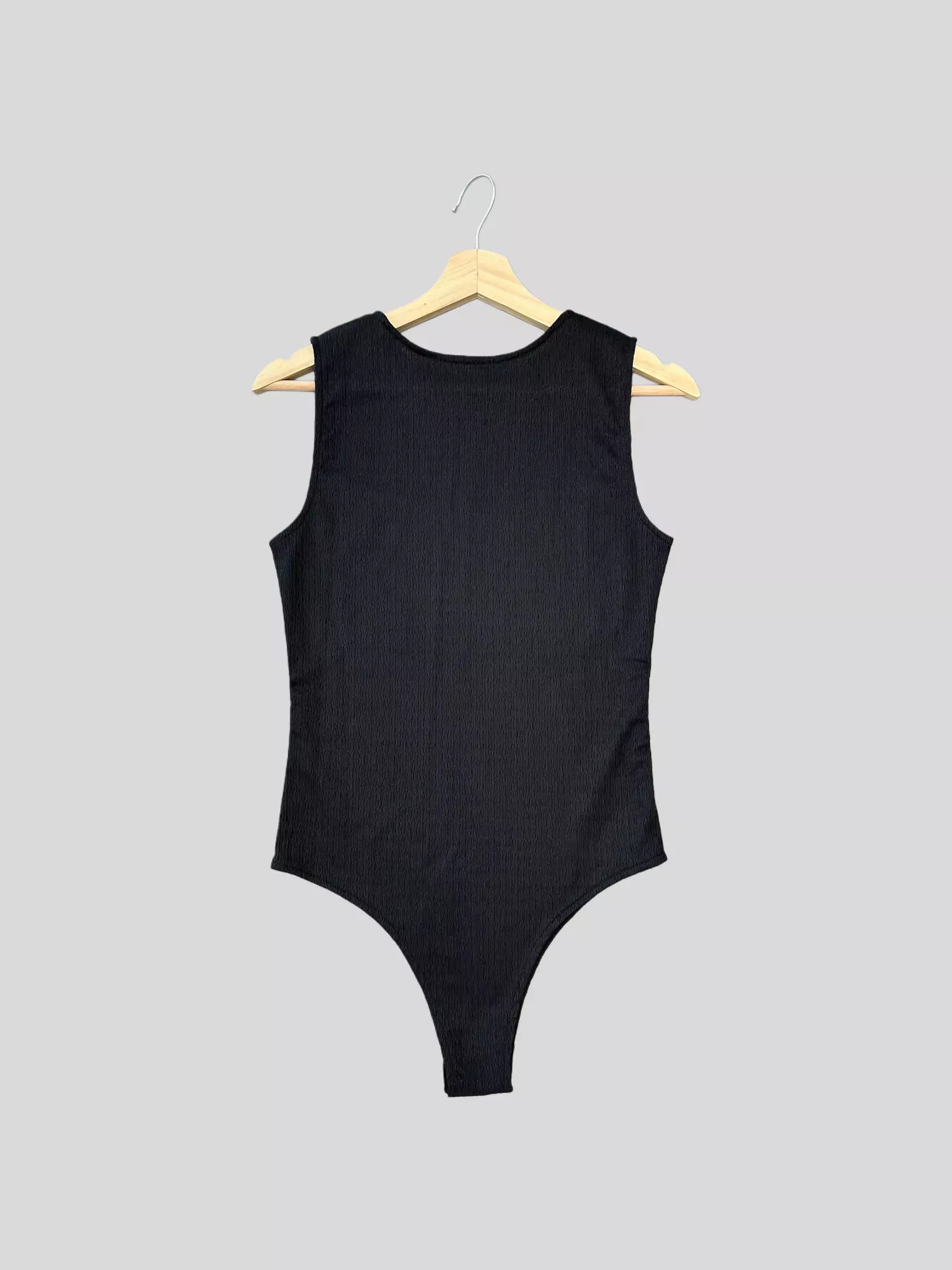 Women's Patterned BlouseBlack Bodysuit - Sleeveless