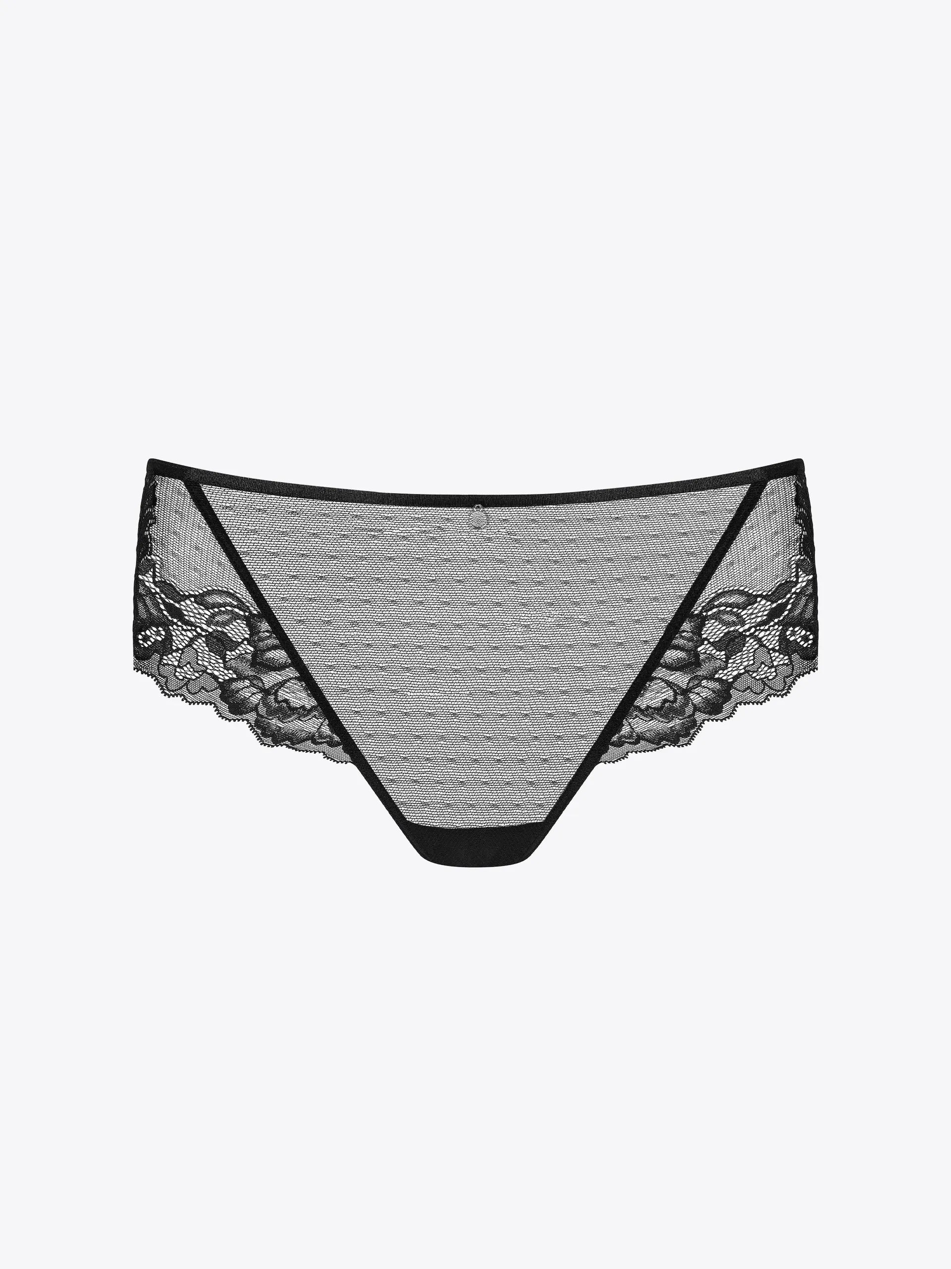 sheer lace panties with an adjustable waistbandTaylor Tai