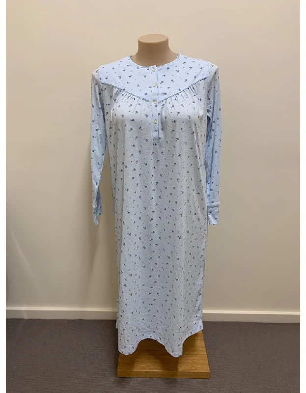 women's pajamas for those who cherish softnessSchrank3/4 Length Poly-Cotton Nightie