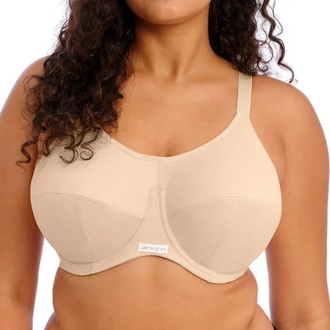 plus-size mastectomy bra with pockets for prosthesisELOMI ENERGISE UW SPORTS BRA NUDE