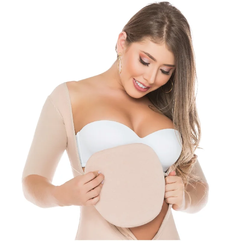 body shaper with mesh panels for breathabilitySalome 2507 Fajas Tabla de Compresión Abdominal para Abdominoplastí­a