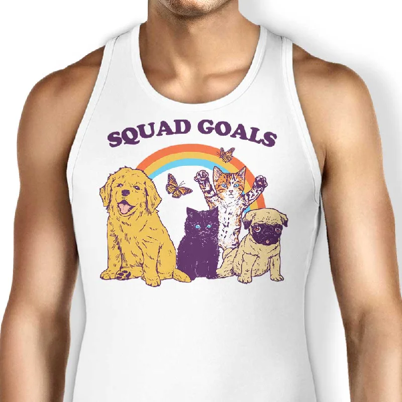 Women's Blouse with Sweetheart NeckPet Squad Goals - Tank Top