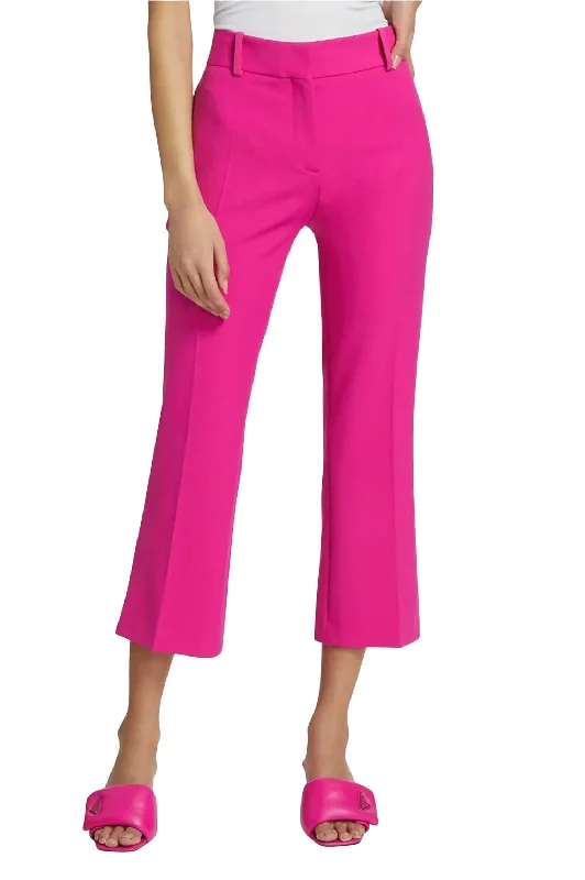 Women's ChinosLe Crop Mini Boot Trouser In Fuchsia