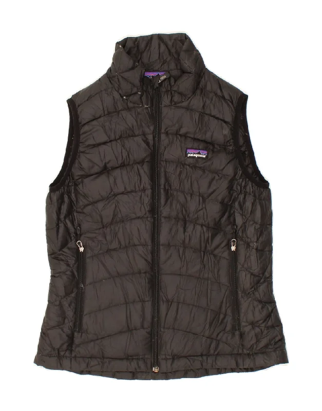 Women's Coats with SleevesPATAGONIA Womens Padded Gilet UK 6 XS Black Polyester