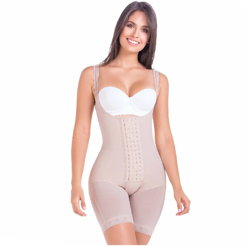 body shaper with adjustable hooks for a custom fitMaríaE 9412 | Fajas Colombianas Reductoras Levanta Cola | Postparto