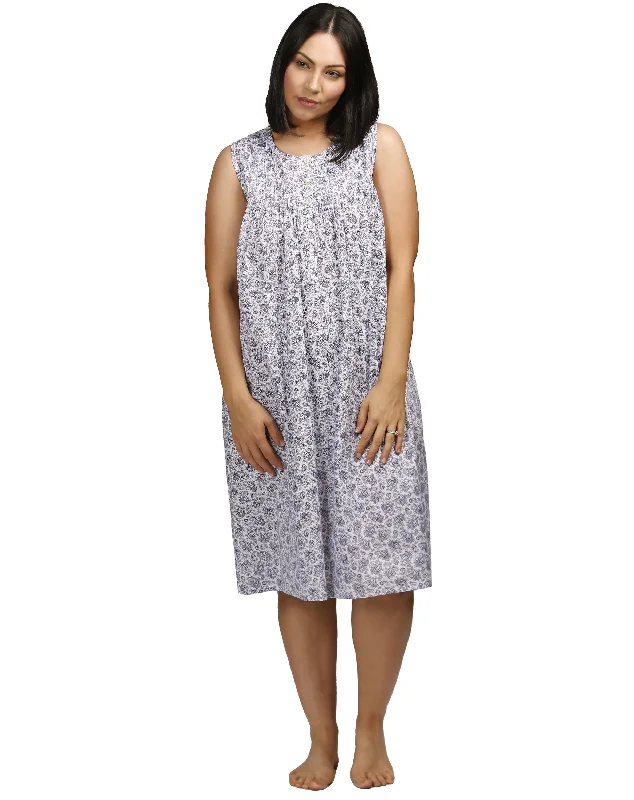 women's pajamas with a relaxed, casual vibeSchrank SK801P Paisley Sleeveless Nightie