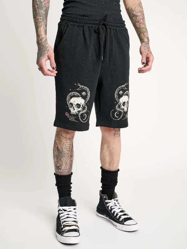 Women's Drawstring ShortsSnake & Skull Jogger Shorts