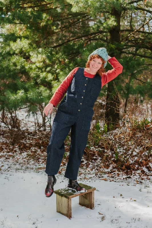 Women's Jumpsuits with High CollarRebel Denim Jumpsuit in Indigo Denim