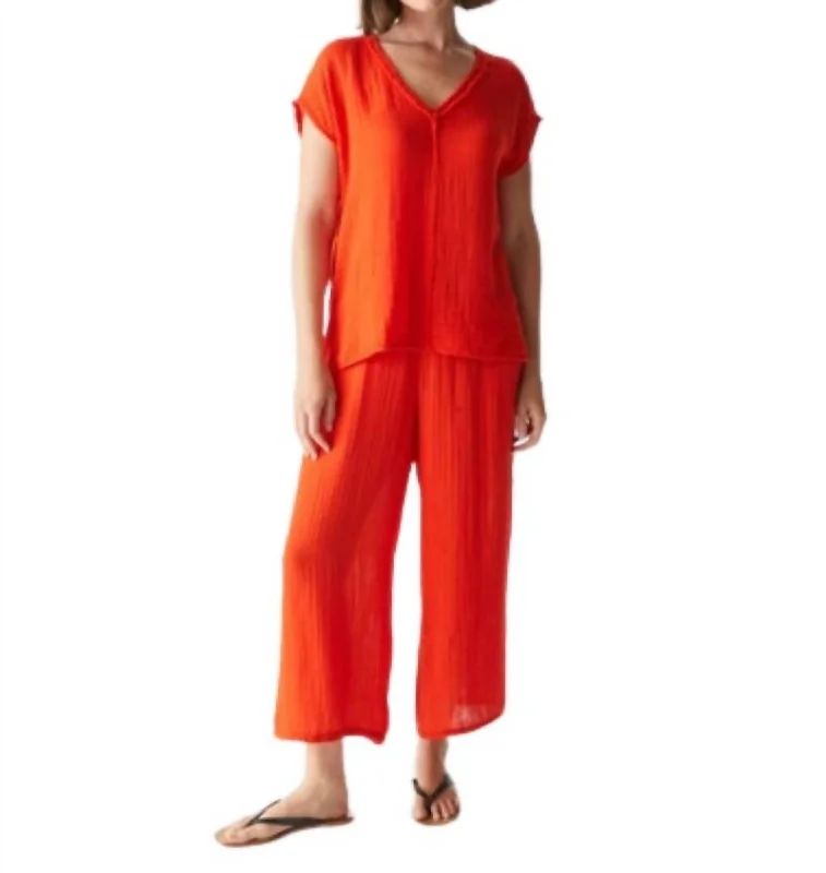 Women's Jodhpurs with Belt LoopsMedina Pant In Pomodoro