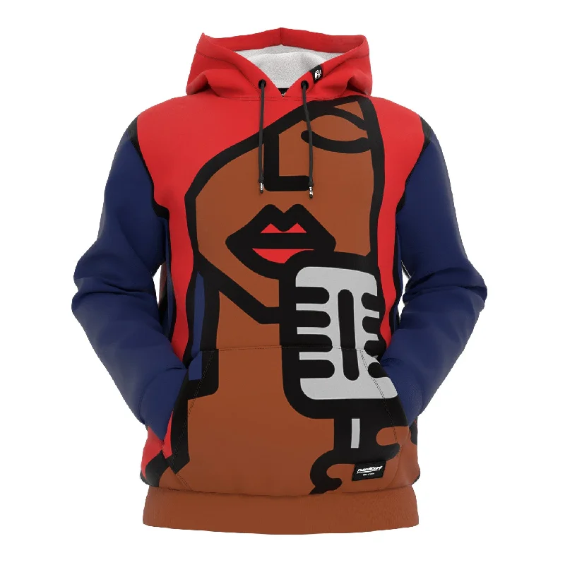 Women's Hooded Sweatshirts with Heavyweight FabricCantante di Jazz Hoodie