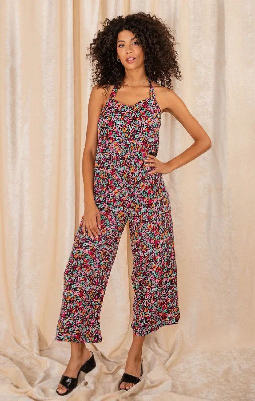 Women's Jumpsuits with Shawl CollarThrough the Fields Halter Jumpsuit