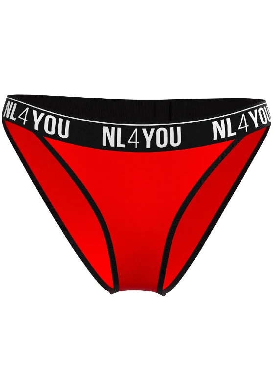 transparent lace thong panties for womenRed & Black - Памучни бикини