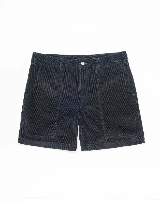 Women's Elastic Waist ShortsCORDUROY SHORTS - NAVY