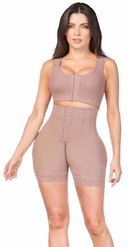 seamless body brief with ruffled edges5156B  Ann Chery High Waist Short