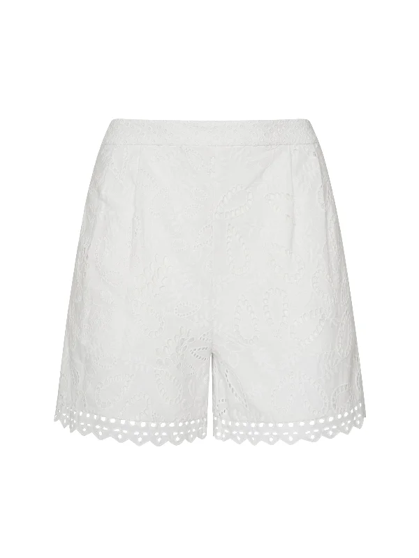 Women's Swim ShortsPaige Scallop Shorts in White