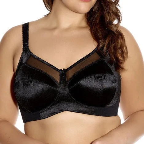 plus-size mastectomy bra with pockets for prosthesisGODDESS KEIRA NON WIRED BRA BLACK