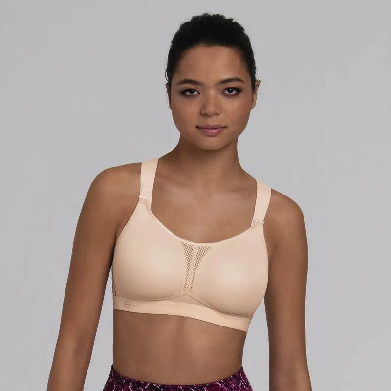 convertible bra with hook-and-eye closureANITA DYNAMIX STAR SPORTS BRA X-BACK SMART ROSE