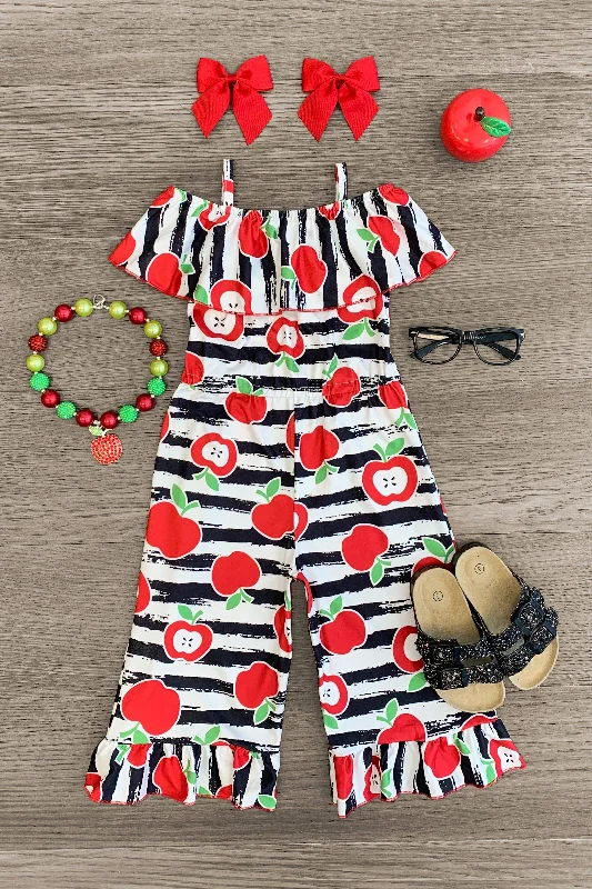 Women's Jumpsuits with BeltStriped Apple Jumpsuit