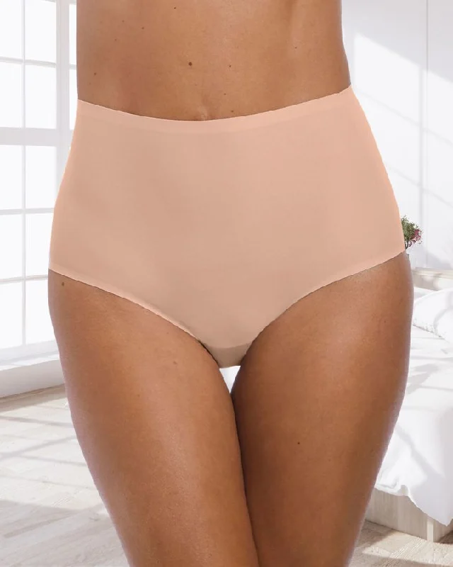 sheer lace panties with an adjustable waistbandCulotte régulière extensible