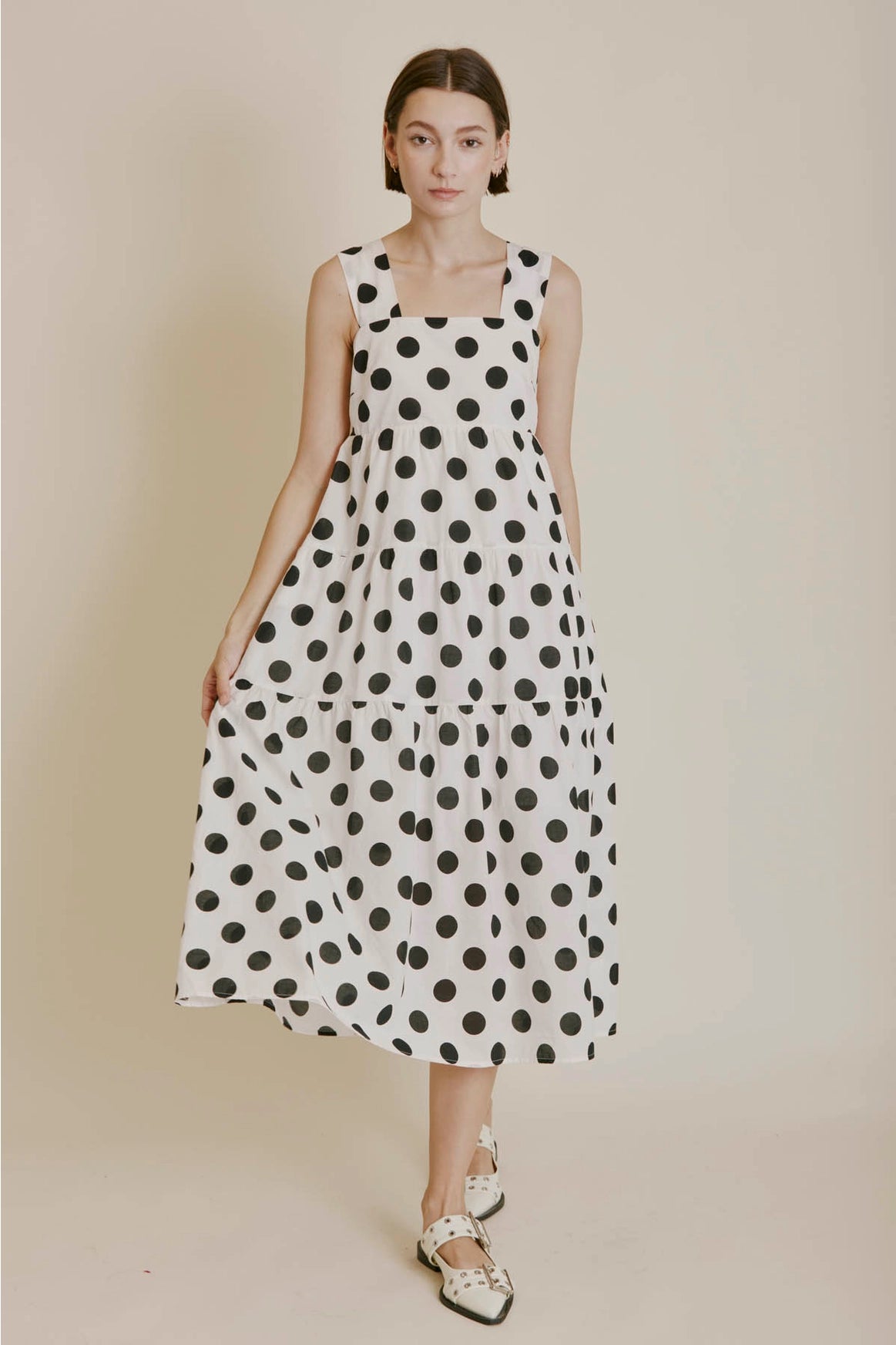 Women's Maxi DressesPolka Dot Midi Dress