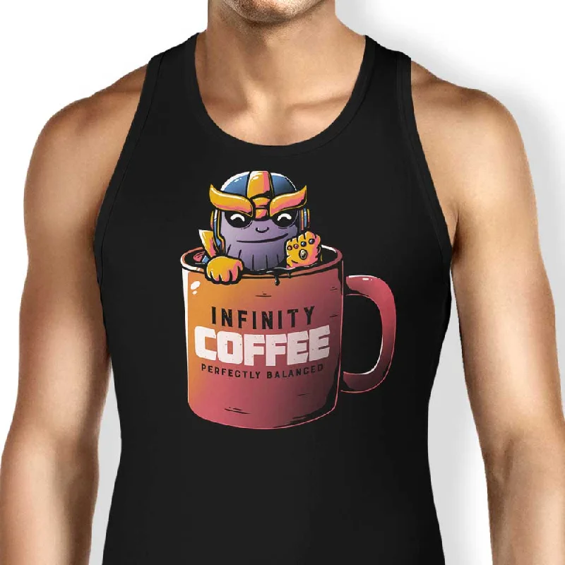 Women's Blouse with Collarless DesignInfinity Coffee - Tank Top