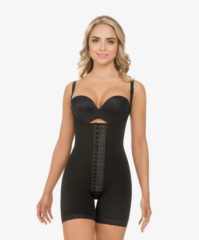 high-waisted shapewear with lace trim for elegance471 CYSM Bodysuit with Butt-lift