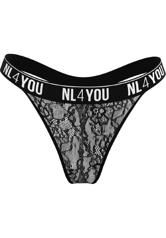 plus-size lace panties with tummy controlBlack Lace -  Дантелени прашки / бикини