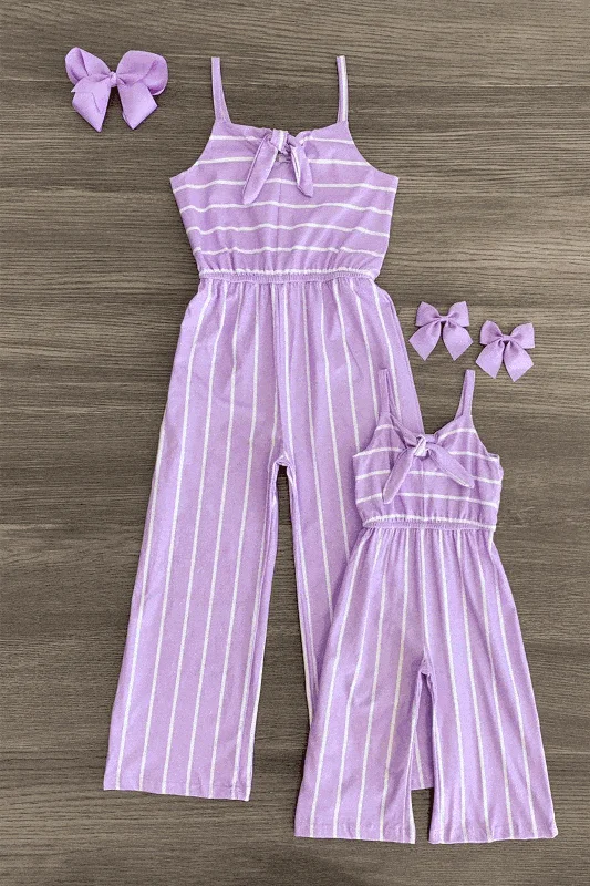 Women's Long-Sleeve JumpsuitsMom & Me - Stripe Jumpsuit