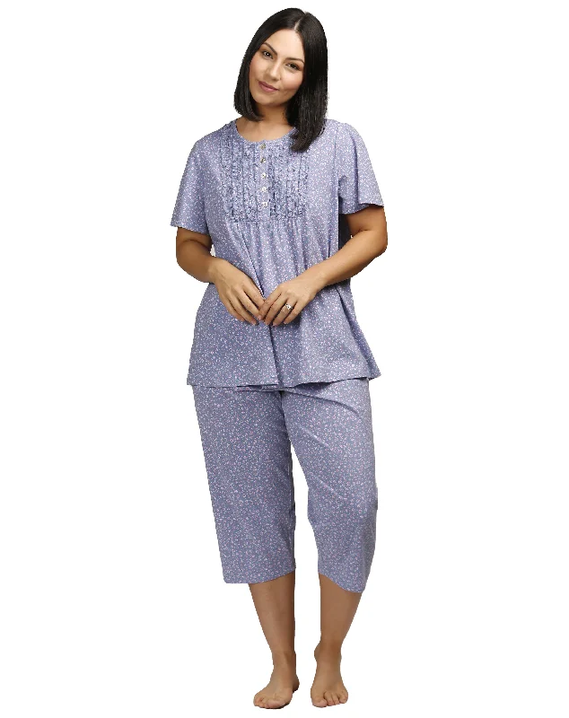 women's pajamas for those who appreciate soft, breathable fabricsSchrank SK109W Wild Flowers P.J. Set