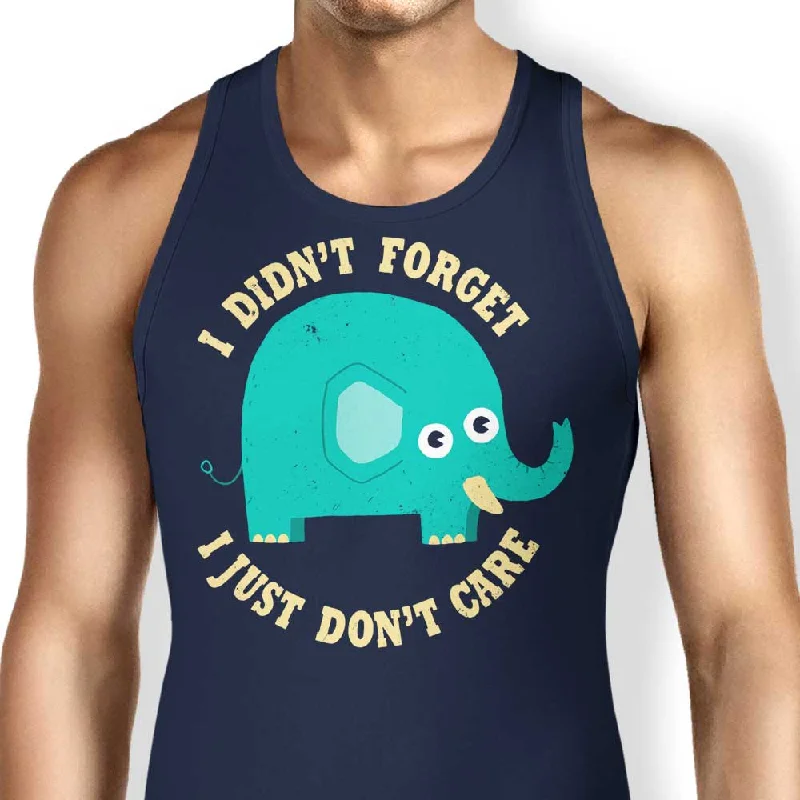 Women's Blouse with RufflesAn Elephant Never Cares - Tank Top