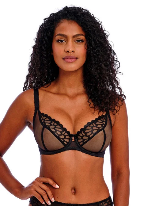 seamless nursing bra with easy-access clipsLoveland Bombshell Black Uw Plunge Bra