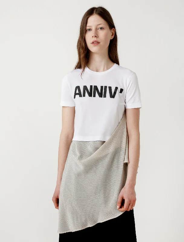 Women's Blouse with Rounded CollarANNIV Tee with Skirt Rubber/Olive