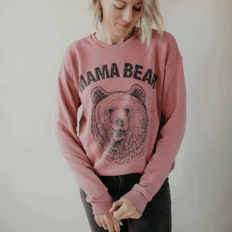 Women's Hooded Sweatshirts with Sherpa LiningMama Bear Sweatshirt