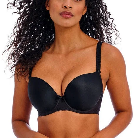 wireless maternity braFREYA DECO MOULDED PLUNGE BRA BLACK