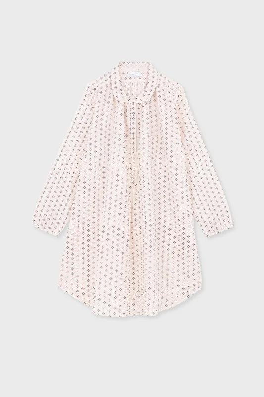 women's pajamas with snap buttonsRobe de nuit 20 Chloé Rouge