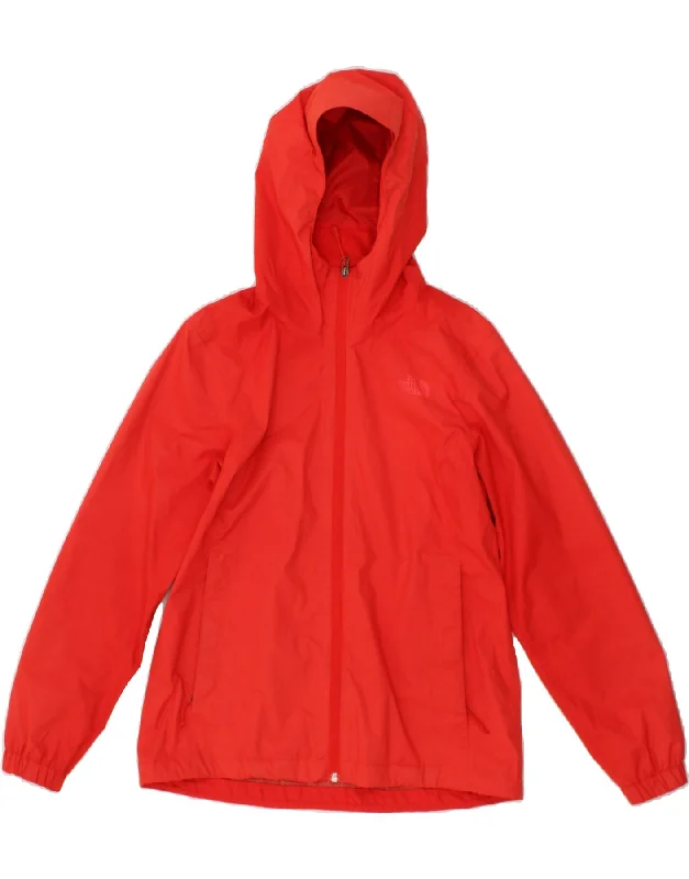 Women's Winter CoatsTHE NORTH FACE Womens Hooded Rain Jacket UK 14 Medium Red Polyester