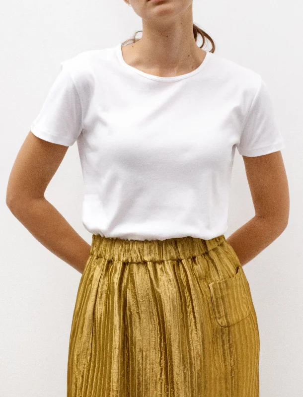 Women's Blouse with FrillsSea Island T-Shirt White