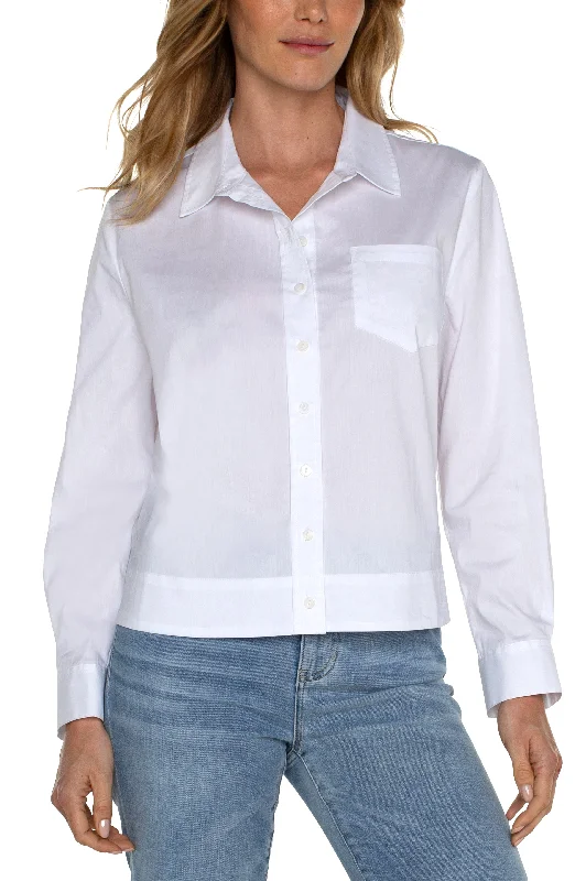 Women's Jodhpurs with Straight LegBUTTON FRONT SHIRT WITH ELASTIC BACK WAIST