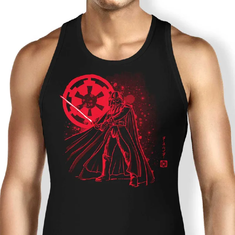 Women's Blouse with Shirt CollarThe Vader - Tank Top