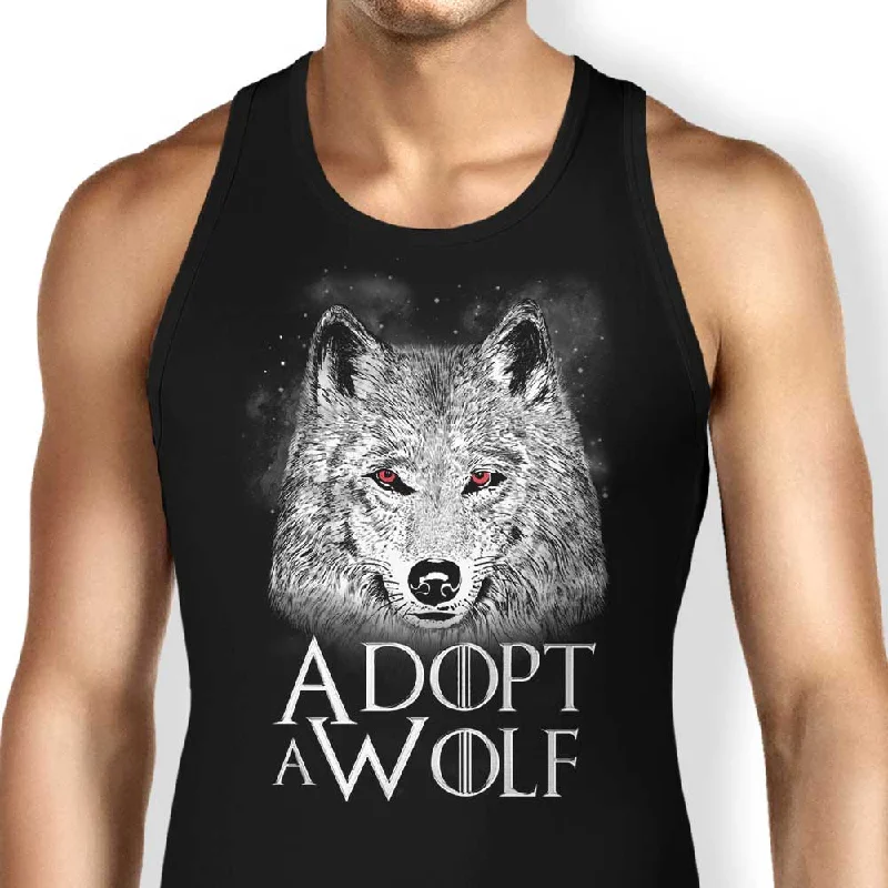 Women's Blouse with U-Shaped CollarAdopt a Wolf - Tank Top