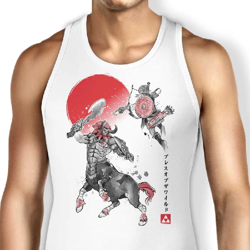 Women's Blouse with Wide CollarBattle in Death Mountain - Tank Top