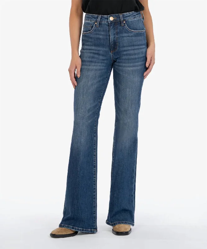 Women's Jodhpurs with Cropped LengthAna High Rise Fab Ab Flare Jeans In Ennobled Wash