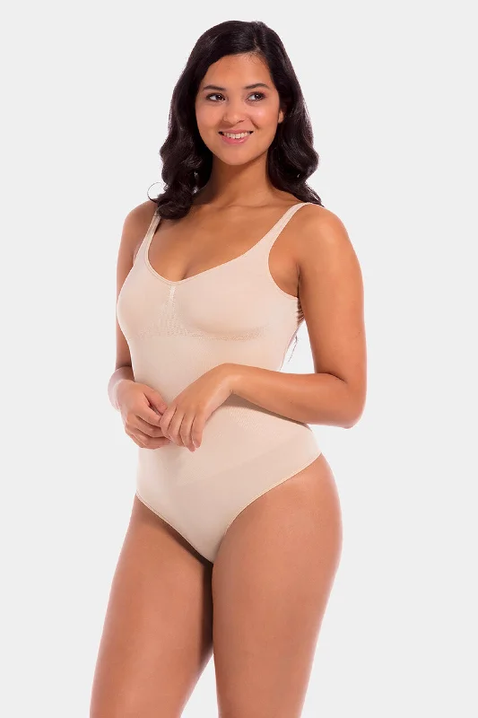 body shaper with silicone grip strips for no-slip wearLow Back Body Latte