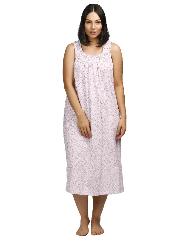 women's pajamas for lounging around the houseSchrank SK404W Wild Flowers Sleeveless Nightie