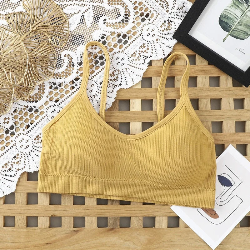 yellow bra