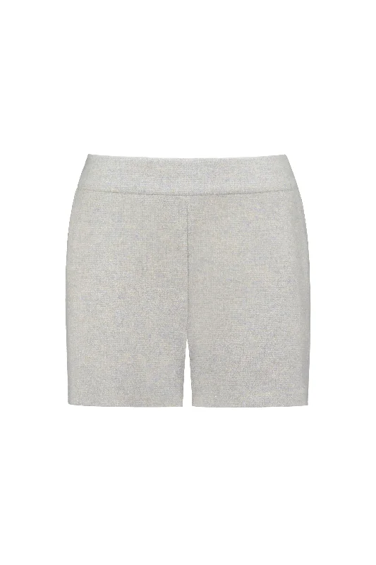 Women's Minimalist ShortsDALEA GRAY WOOL-CASHMERE TWEED SHORTS