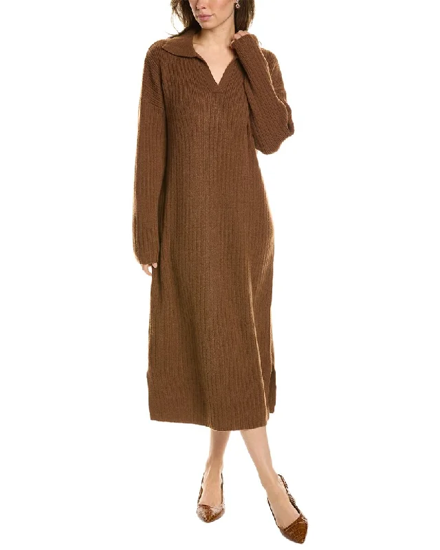 Women's Three-Quarter Sleeve SweatersANNA KAY Sweaterdress